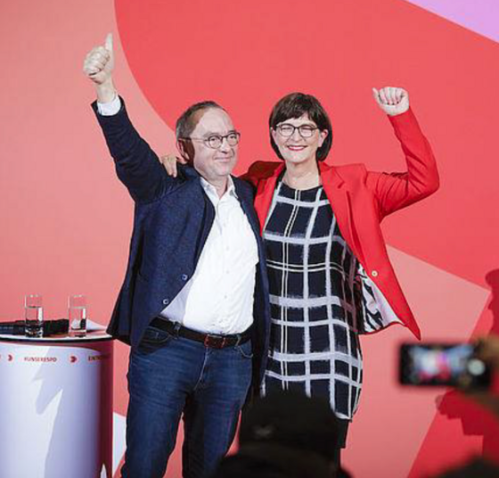 Saskia Esken MdB und Norbert Walter-Borjans