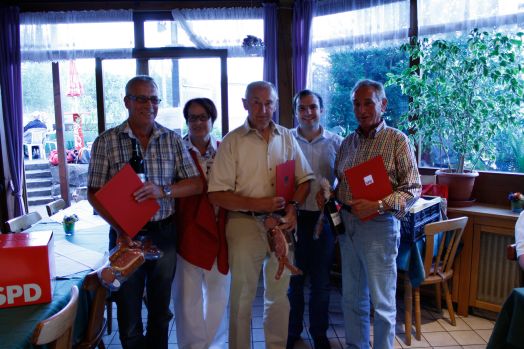 Die Jubilare von links: Bernd Edinger, Fritz Bittighofer, Siegfried Zachmann
